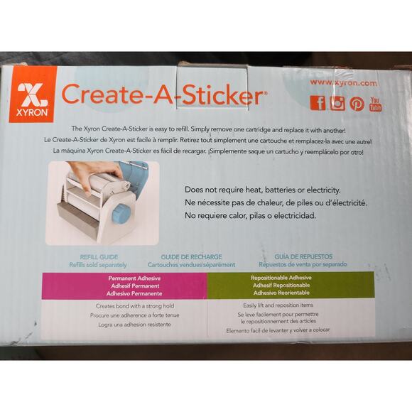Xyron Create-a-Sticker, 5" Sticker and Label Maker Machine - Picture 2 of 3